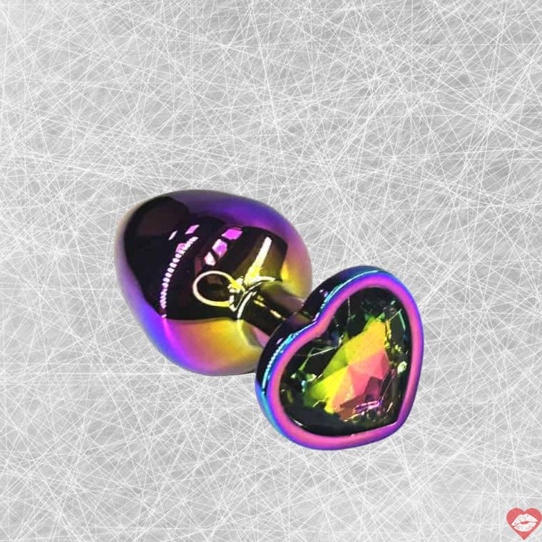 Kanikule Plug Hậu Môn Medium Neochrome Tim Lấp Lánh