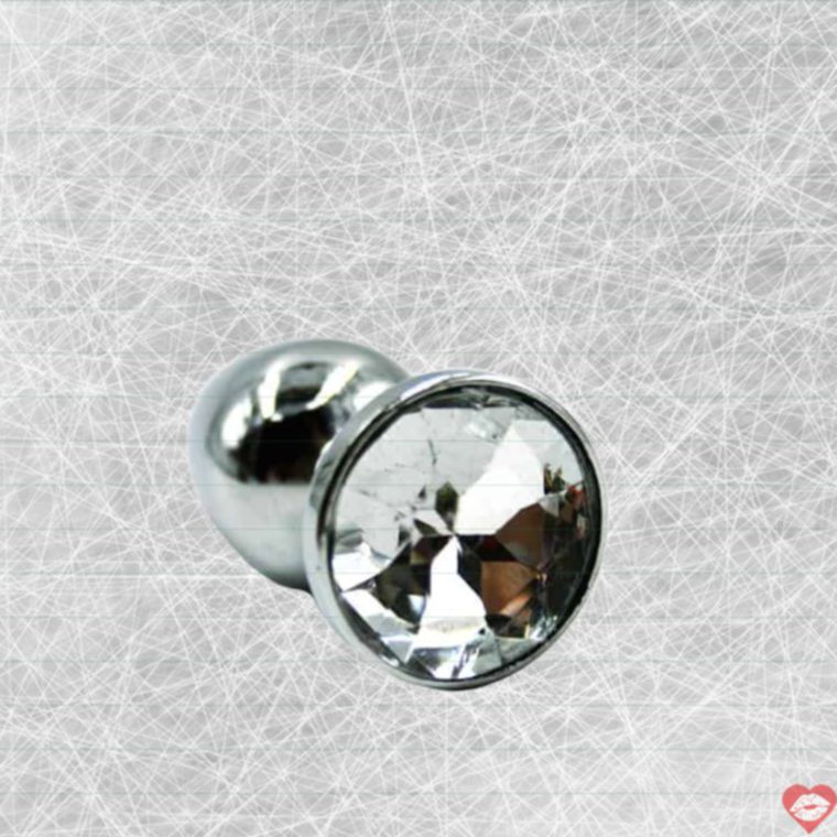 Kanikule Small Plug Kim Loại Bạc Crystal 2.7cm Sang Trọng