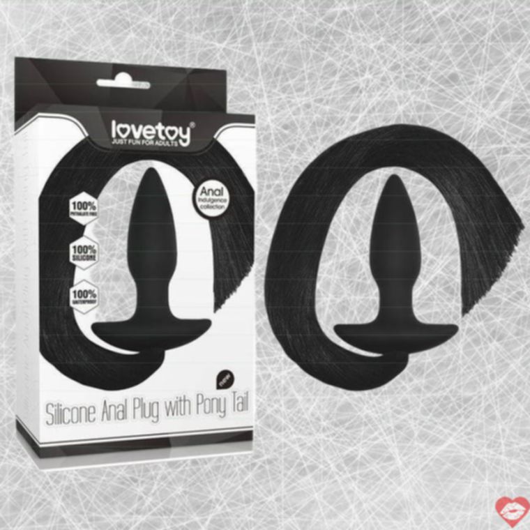 LoveToy Pony Tail Phích Đuôi Ngựa Đen Siêu Dâm