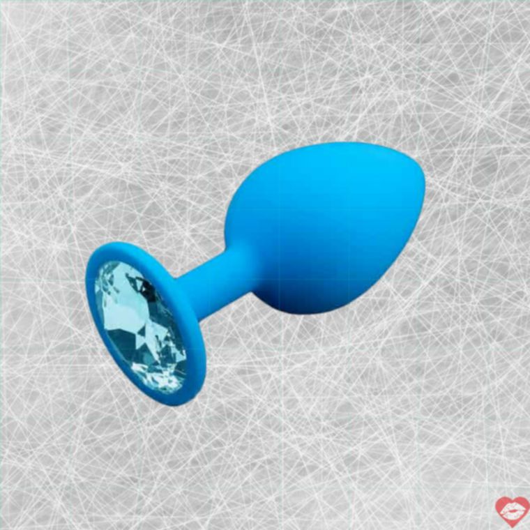 Anal plug Piquant xanh crystal silicone lấp lánh kích thích