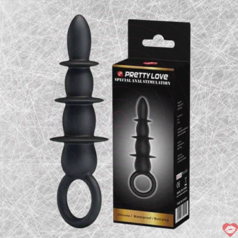 Baile Pretty Love Anal Stimulator Đen Mịn 12cm