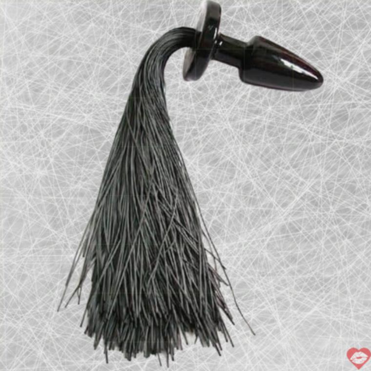 Plug Đuôi Đen Cao Su 3.5cm Dễ Chịu Quyến Rũ[bissbrand]​ 