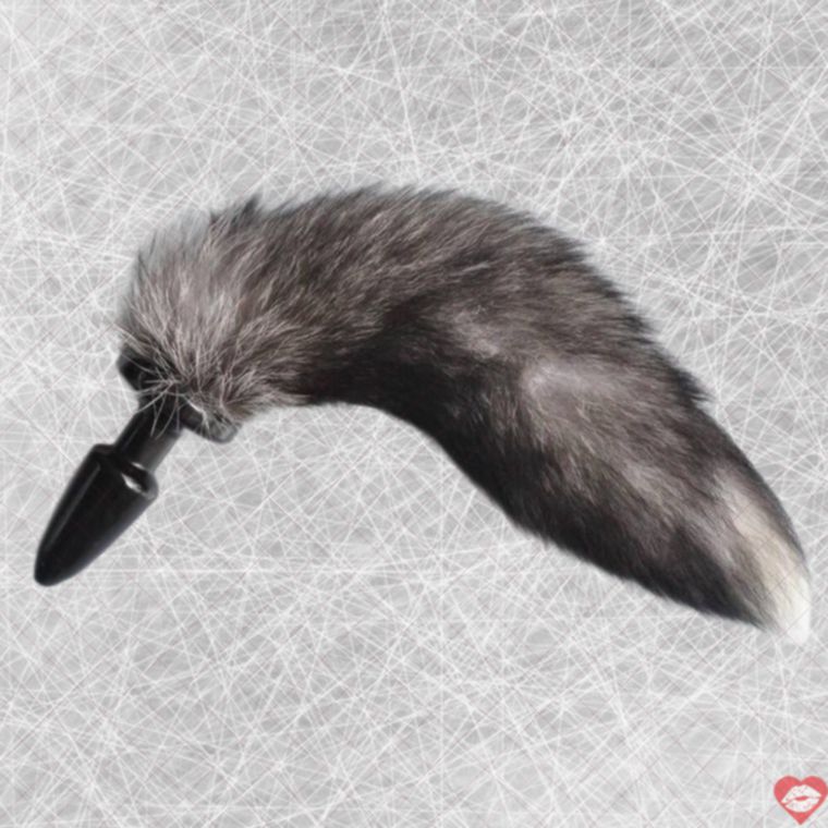 Pổn Đuôi Cáo Xám Đen 3.5cm 4SexDream Mê Hoặc Hậu Môn 