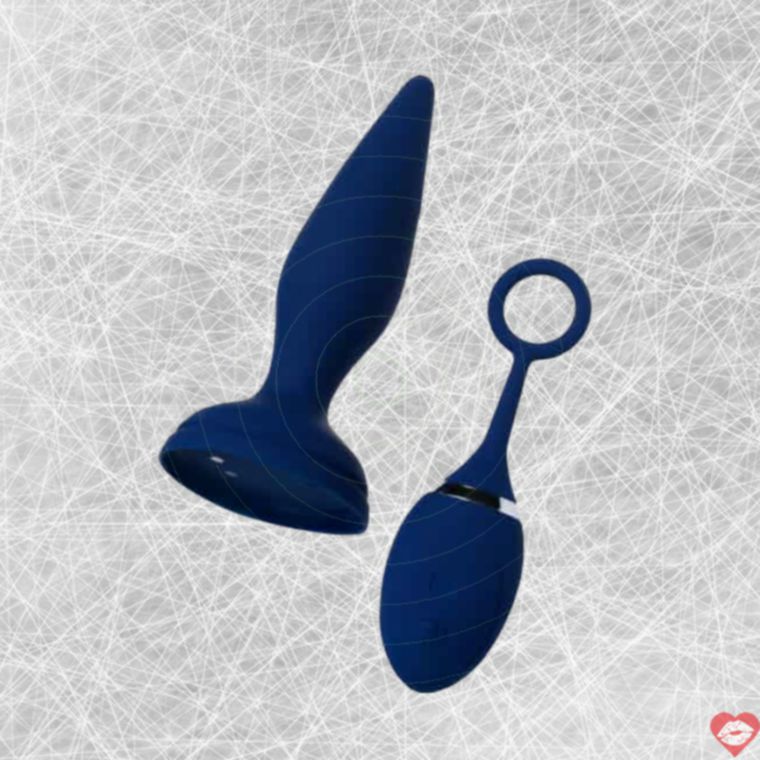 Vibrơ hậu môn Toyfa Unico remote xanh 10 rung