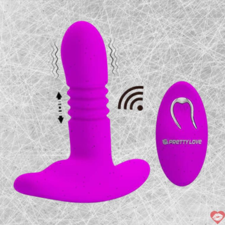Pretty Love Heather massage tuyến tiền liệt fuchsia đẩy rung