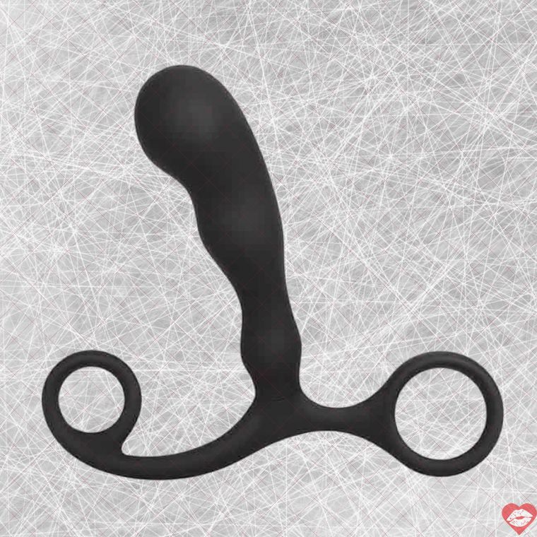 Massage tuyến P BlueLine đen silicone uốn cong cực sướng