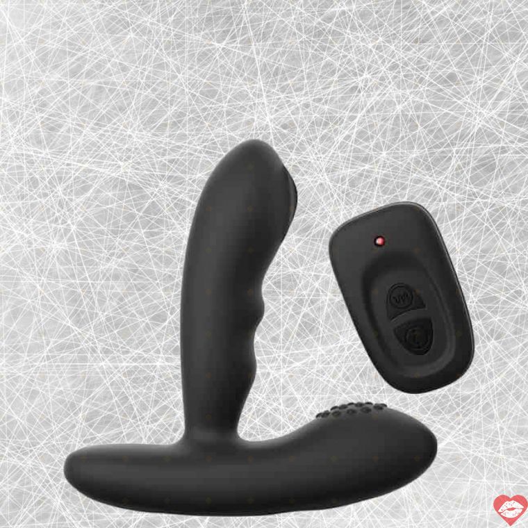 Dorcel P-Stroker prostate stimulator đen bóng bay nóng remote