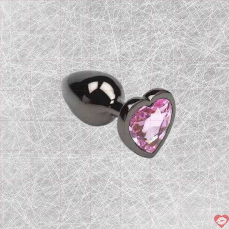 Plug Kim S Crystal Tim Hồng Graphite 6cm Sang Trọng