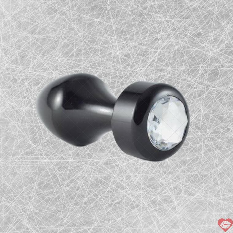 Plug Anal LoveToys Kim Loại Đen Kim Cương
