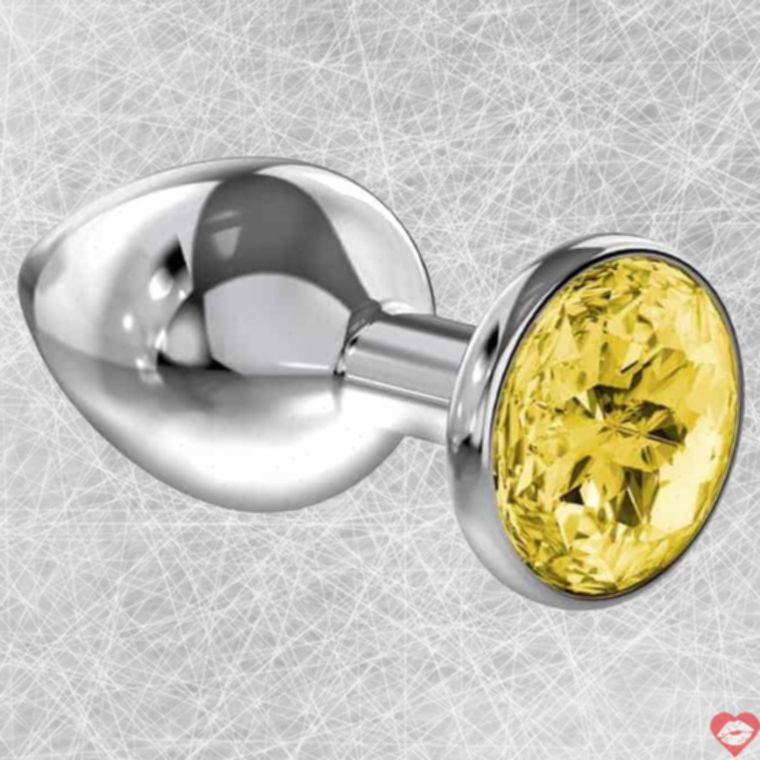Lola Diamond Sparkle Butt Plug Lớn Bạc Vàng Lấp Lánh