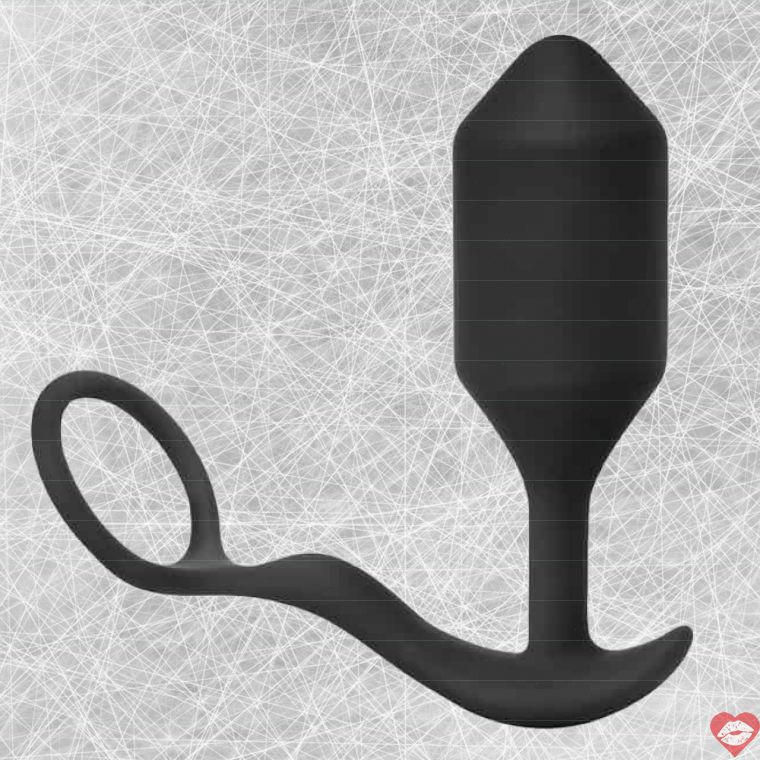 b-Vibe Snug Tug XL Plug Rung Vòng Đen