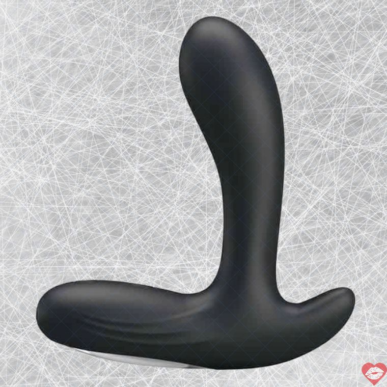 Vibro prostate Pretty Love Backie đen silicone 10cm mạnh