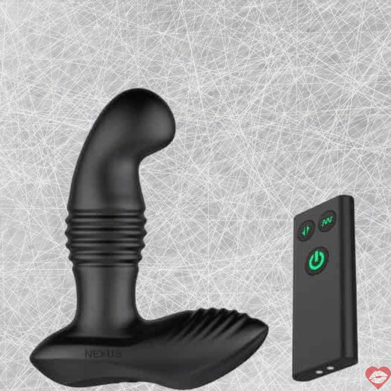 Nexus Thrust vibro tuyến tiền liệt đen silicon 13.5cm