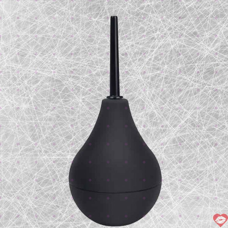 b-Vibe Enema Đen Silicone Rửa Ruột Hậu Môn An Toàn
