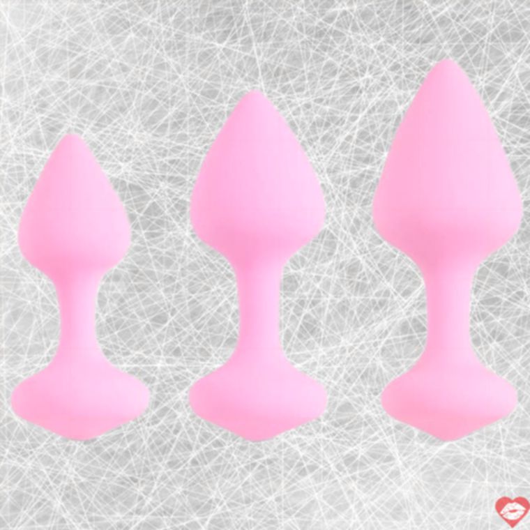 FeelzToys Bibi Bộ 3 Nút Đít Hồng Tím Dần Lớn