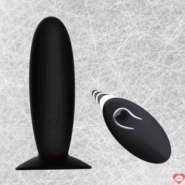 Pretty Love plug hậu môn rung remote đen 4cm mạnh mẽ