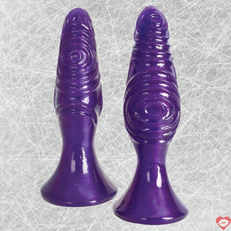Royal Hiney Pawns Plug Set Tím PVC Đa Kích Cỡ