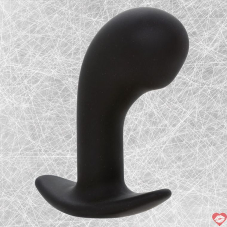 CEN Rock Bottom Prostate Đen Uốn Cong Rung Mạnh 10.25cm