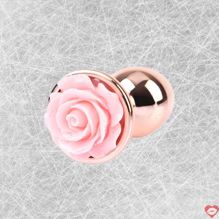 Chisa Rose Gold anal plug S hồng 2.7cm nhôm sang trọng