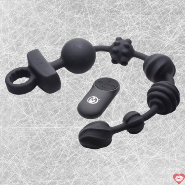 Master Series 10X Rattler Đen Rung Hậu Môn Khoái Lạc Mỹ