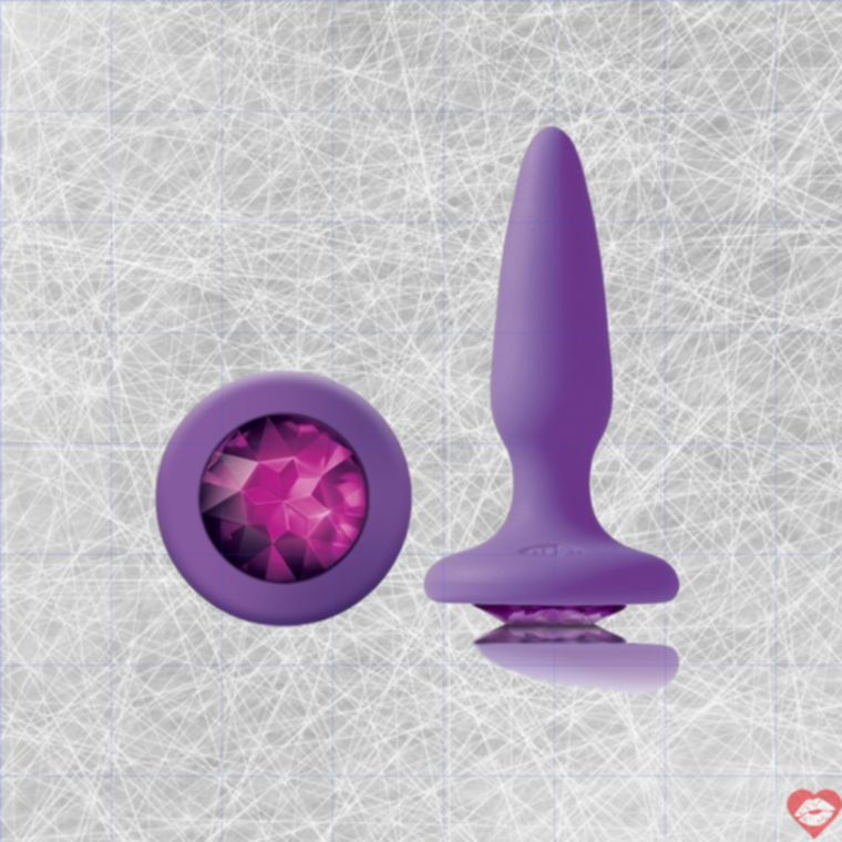 NS Novelties Glams Anal Plug Tím Siêu Mịn Màng