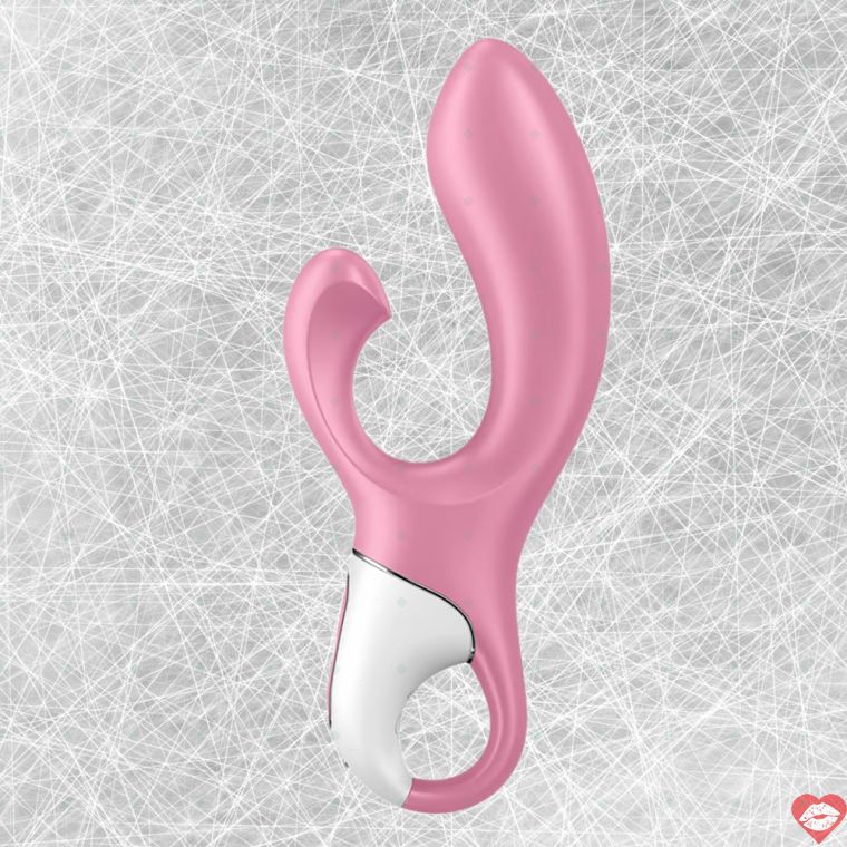 Satisfyer Air Pump Thỏ Rung Hồng 20cm Thích Lên Đỉnh