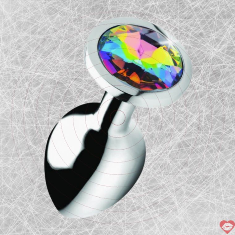 Booty Sparks Rainbow Prism Butt Plug M Hồng Lấp Lánh