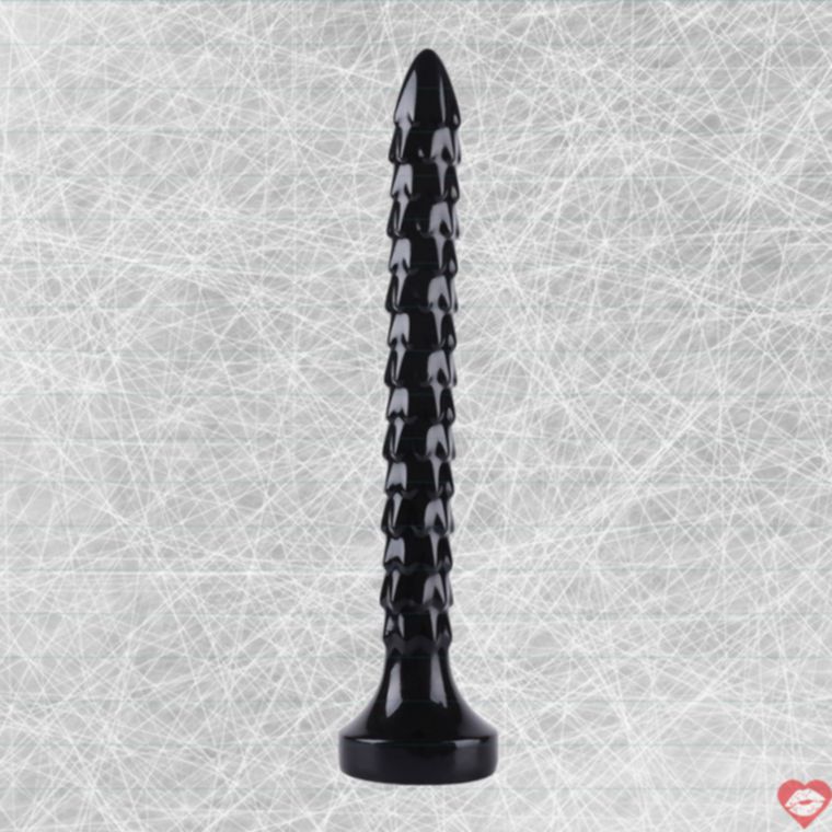 Hidden Desire Anal Plug Lớn 35cm Đen PVC Siêu Lấp Đầy