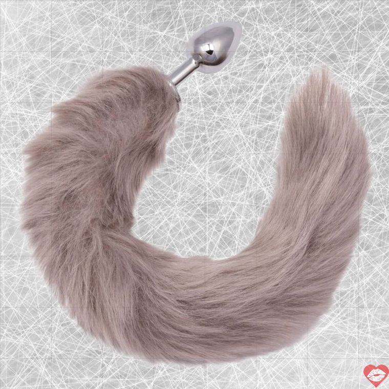 CEN Đuôi Cáo Xám Butt Plug Nhôm 36cm Đẳng Cấp Mỹ