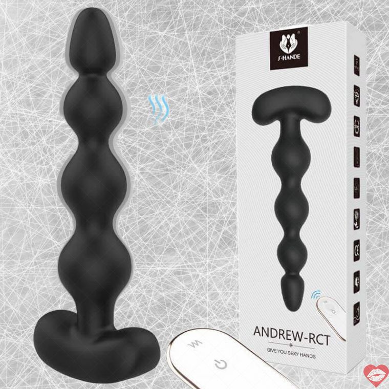 SHD Andrew Beads Anal Rung Điều Khiển Siêu Mạnh