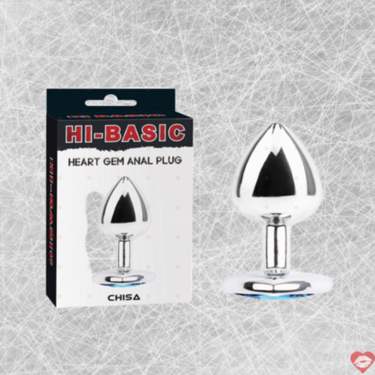 Hi-Basic Blue Heart Gem Anal Plug Sang Trọng