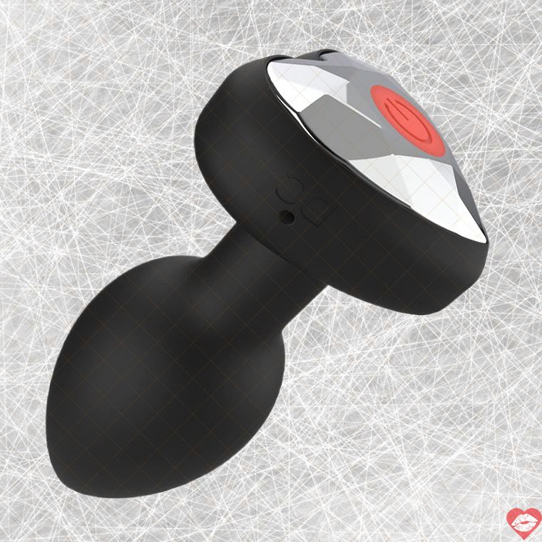 Plug Anal Trái Tim Glow Rung Đa Tần Sáng