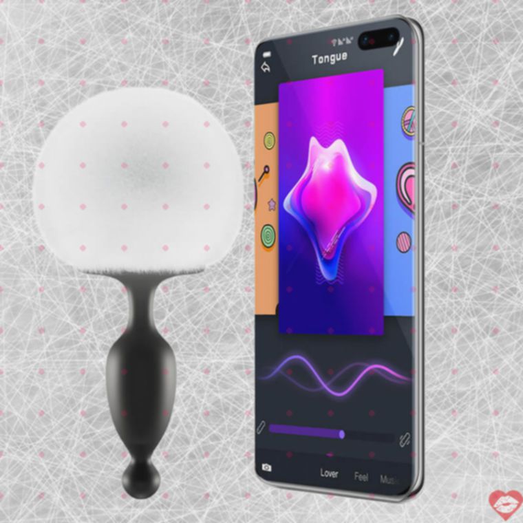 Magic Motion Bunny Butt Plug App Rung Đuôi Thỏ