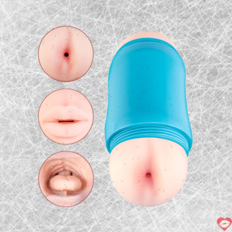 Delite Two Ways miệng hậu onahole kép siêu thực