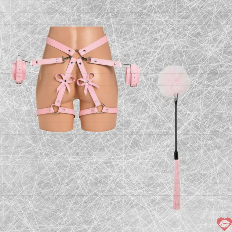 BDSM Bộ Hồng Dễ Thương Quyến Rũ Mạnh Mẽ Nồng Nhiệt 
