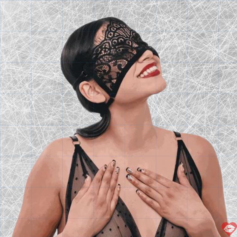 Veiled Vision blindfold ren huyền bí gợi tình