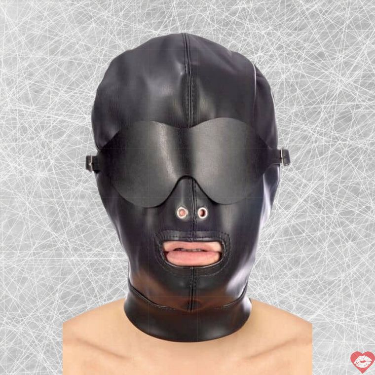 Mặt Nạ Concorde Fetish Đen Hở Miệng Feti$h Bí Mật