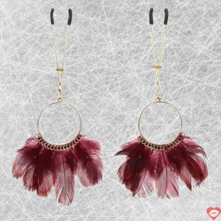 Taboom Kẹp Núm Vú Lông Vàng Nhạy Cảm Tăng Sướng 