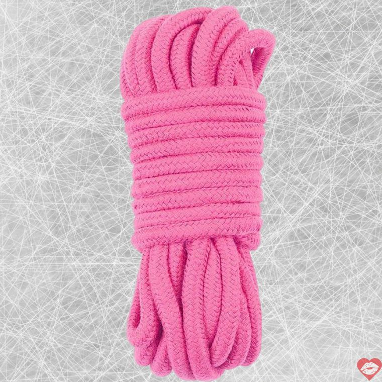 Lovetoy Dây Trói Hồng 10m Bông Mềm Erotica