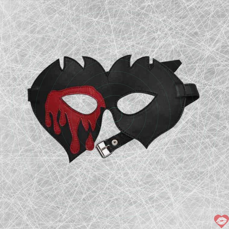 Óc kính maska vampire đen da thật quyến rũ