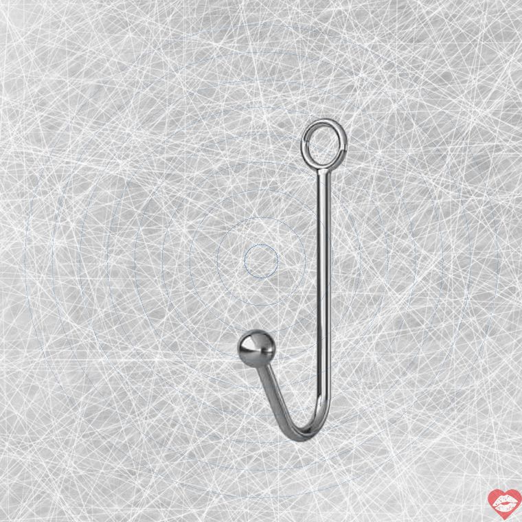 Móc treo Mif Hook bạc 6cm kim loại BDSM treo lơ lửng
