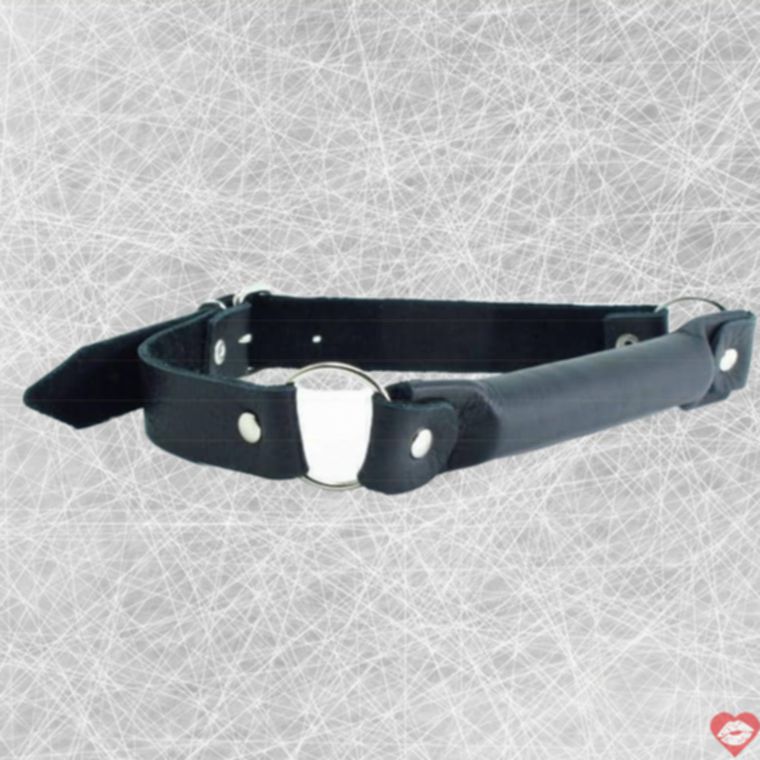 Kẹp Miệng BDSM Da Tự Nhiên Đen Thống Trị