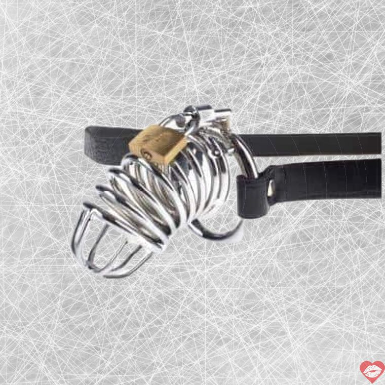 Pipedream Extreme Belt Chastity Bạc Kim Loại Chặt