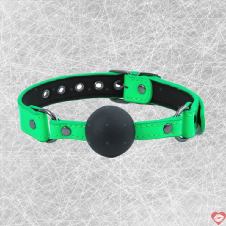 NS Novelties Electra Ball Gag Xanh Lá Siêu Chặt
