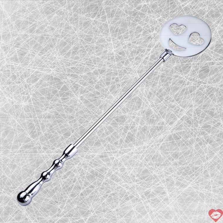 MT Emoji Paddle Bạc - Kim Loại 39cm Đập Mạnh Quyến Rũ BDSM 