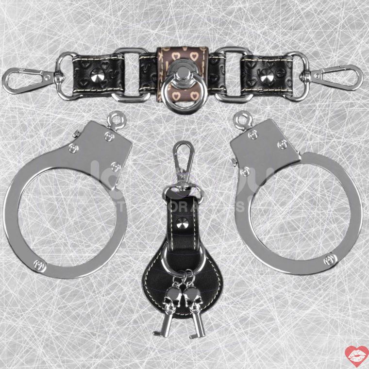 Lovetoy Rebellion kim loại còng tay bạc BDSM bền bỉ