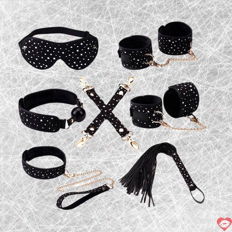 Bộ Trói 7 Món Liebe Seele Nhật Đen Quyến Rũ 