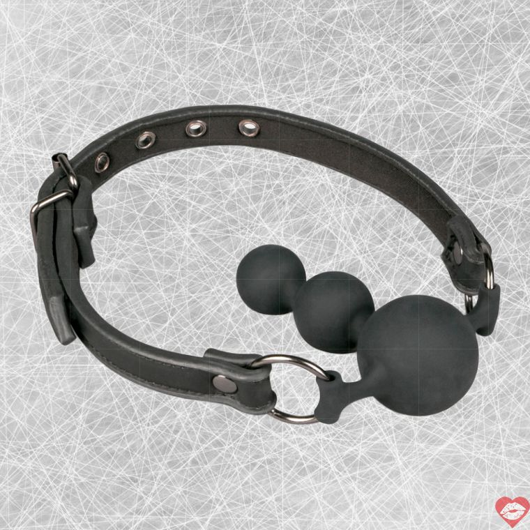 Ball Gag Easytoys Đen 3.7cm Kiểm Soát Tuyệt Đối 