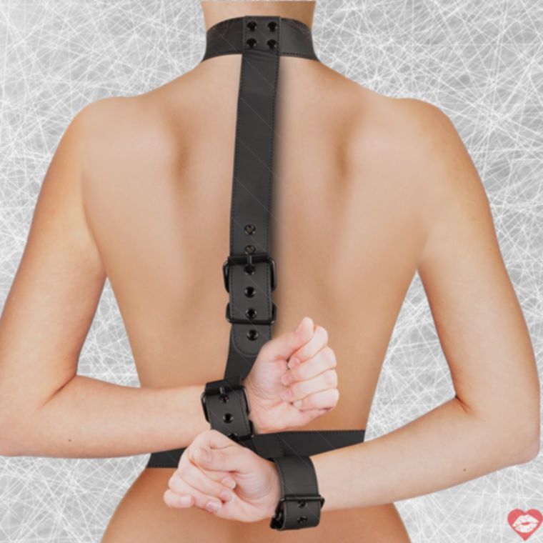 Fetish Submissive Còng Cổ Đen Tây Ban Nha Đam Mê Nóng