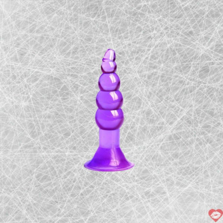Butt Plug 4 Chuỗi Tím Xanh Đen Mở Rộng An Toàn